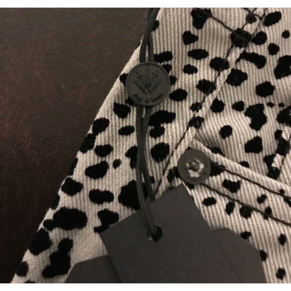 Rag & Bone Hana High-Rise Slim Fit Cropped Boot Gray Cheetah Jeans - 24 - NWT - Picture 11 of 16